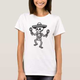 Tanzendes mexikanisches Skelett T-Shirt