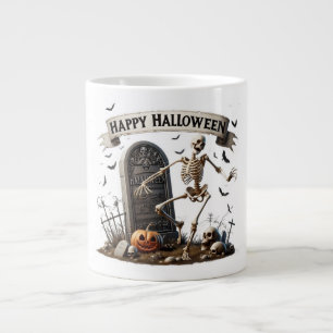 Tanzendes Skelett Halloween-Design Jumbo-Tasse