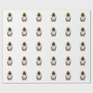 Tanzendes Skelett Halloween Verlassenes Herrenhaus Geschenkpapier