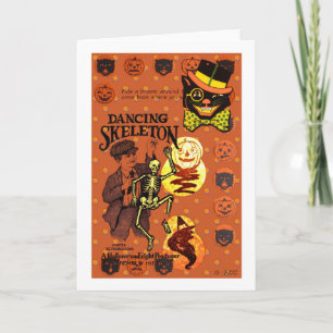 Tanzendes Skelett Karte