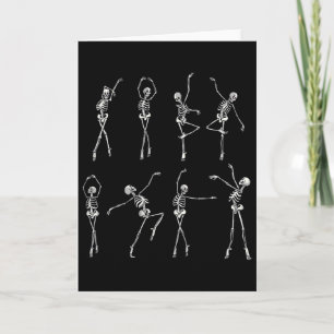 Tanzendes Skelett Llerinas Halloween-Kostüm Llet G Karte