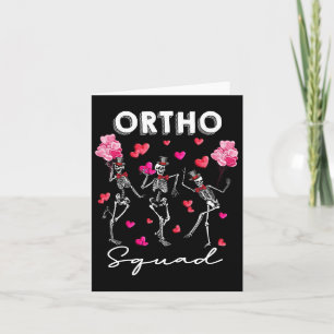 Tanzendes Skelett Ortho Squad Orthopädischer Valen Karte