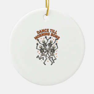 Tanzendes Skelett-Shirt Vintage Lustiger Knochen-T Keramik Ornament