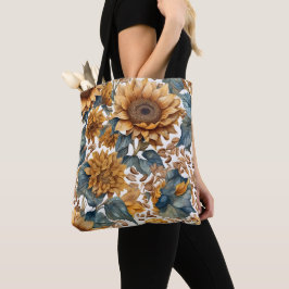 Tanzendes Sonnenblumen-Musterdesign Tasche
