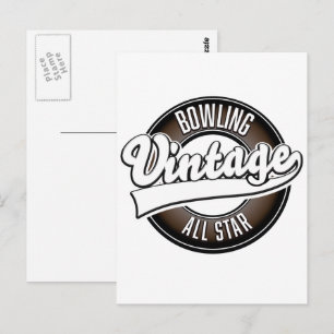 Tanzendes Vintage-All-Star-Logo Postkarte