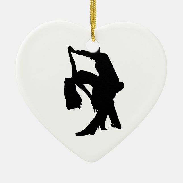 Tanzenpaare Keramik Ornament (Vorne)