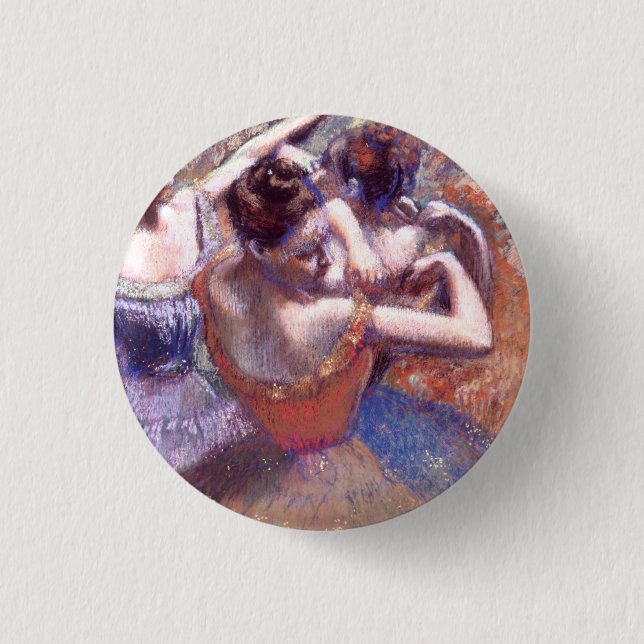 Tänzer 1899 Edgar Degas Button (Vorderseite)
