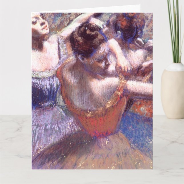 Tänzer 1899 Edgar Degas Karte (Vorderseite)