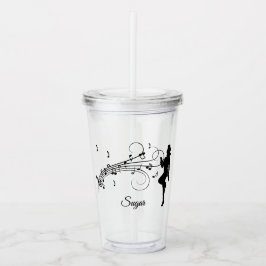 Tänzer Acryltrinkbecher