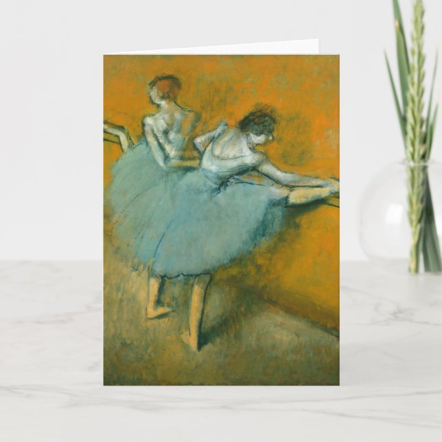 Tänzer an der Barre | Edgar Degas Karte (Vorderseite)
