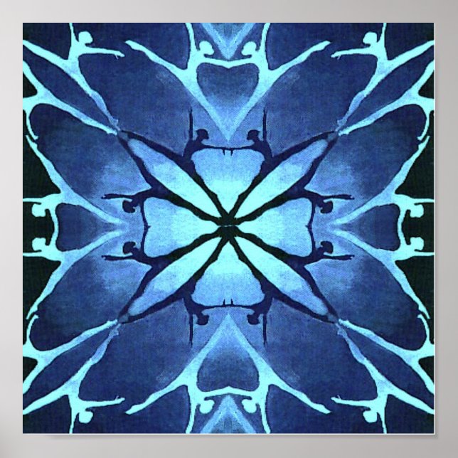 Tänzer (Aqua) (Portfolio Poster) Poster (Vorne)