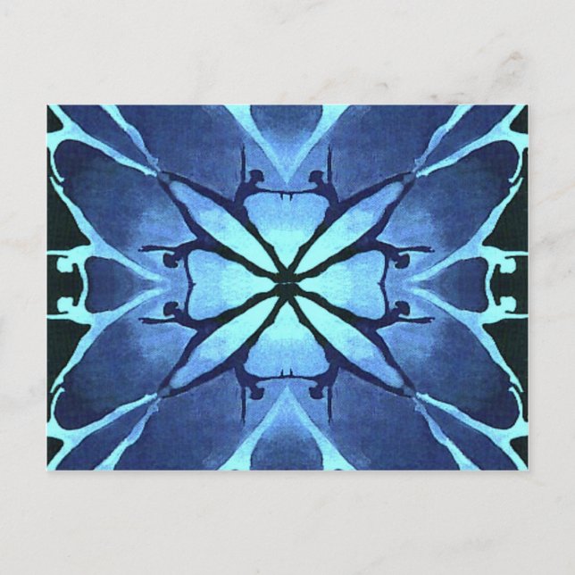 Tänzer (Aqua) Postkarte (Vorderseite)