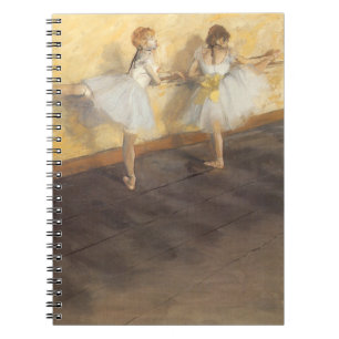 Tänzer auf der Bar von Edgar Degas, Vintages Balle Notizblock