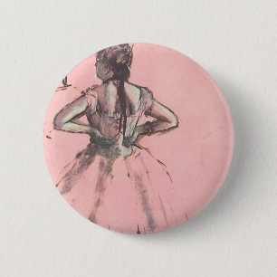 Tänzer aus dem Back von Edgar Degas Vintag Ballet Button