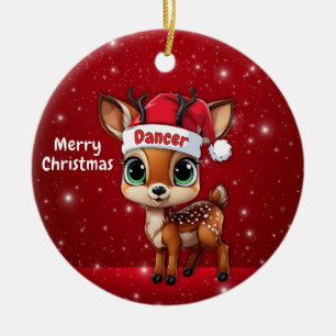 Tänzer Baby Reh, Reh, Ricke, Rentier🦌 🎄 Keramik Ornament