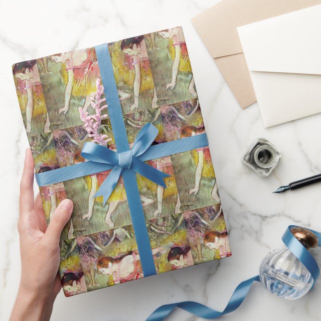 Tänzer, die von Edgar Degas heruntergehen, Ballett Geschenkpapier (Schenken)