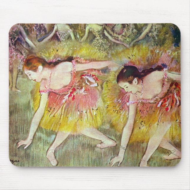 Tänzer, die von Edgar Degas heruntergehen, Ballett Mousepad (Vorne)