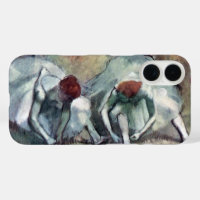 Tänzer, die von Edgar Degas ihre Schuhe schnappen