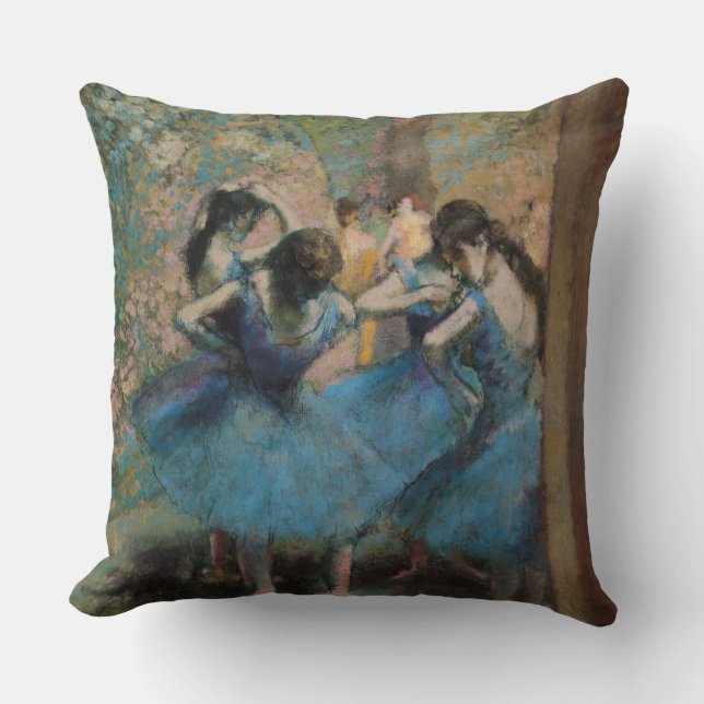 Tänzer Edgar Degass | in Blau, 1890 Kissen (Vorderseite)