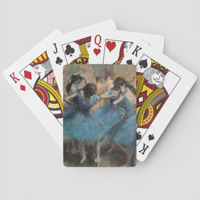 Tänzer Edgar Degass | in Blau, 1890 Spielkarten (Rückseite)