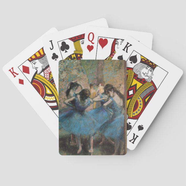 Tänzer Edgar Degass | in Blau, 1890 Spielkarten (Rückseite)
