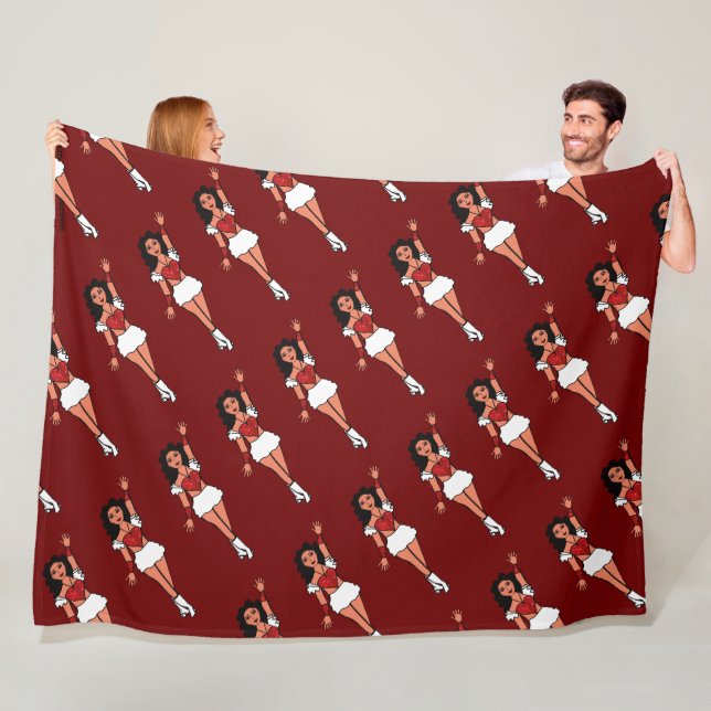 Tänzer Fleece-Decke Roter Funke #2 Fleecedecke (Beispiel)