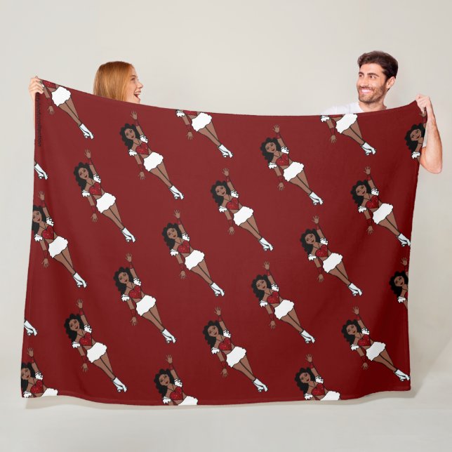 Tänzer Fleece-Decke Roter Funke Fleecedecke (Beispiel)