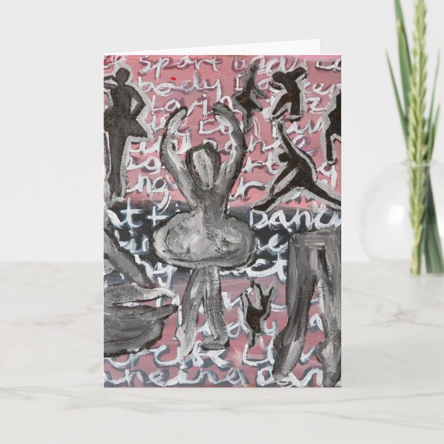 Tänzer-Geburtstag Karte (Vorderseite)
