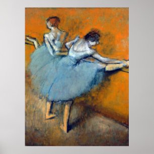Tänzer im Barre, Edgar Degas Poster