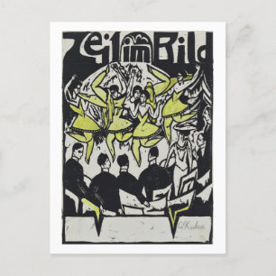 Tänzer im Eispalast Kirchner Postkarte