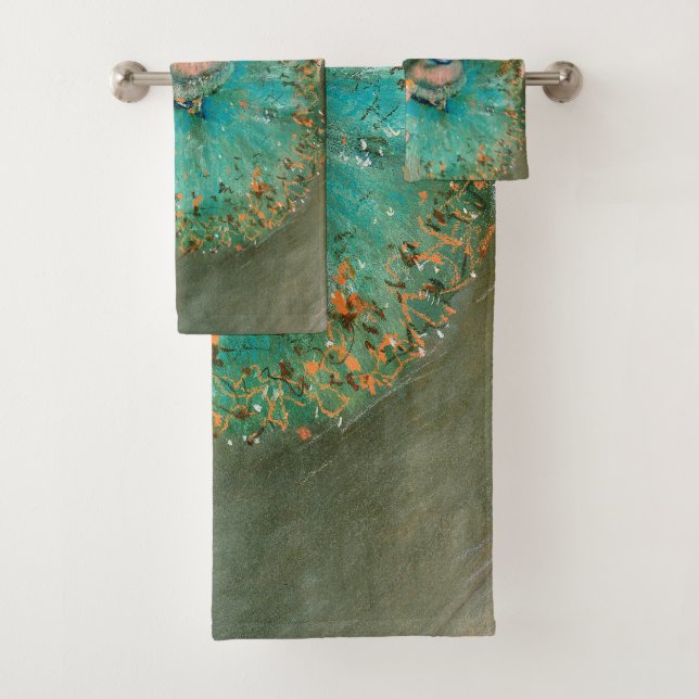 Tänzer im Grün durch Edgar Degas Badhandtuch Set (Insitu)