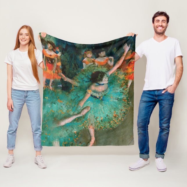 Tänzer im Grün durch Edgar Degas Fleecedecke (Beispiel)
