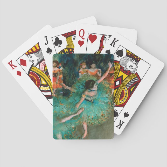 Tänzer im Grün durch Edgar Degas Spielkarten (Rückseite)