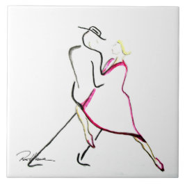 Tänzer in der Nacht Fliese