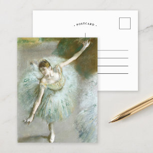 Tänzer in Grün   Edgar Degas Postkarte