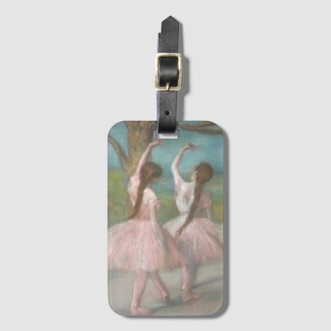 Tänzer in Pink Edgar Degas Gepäckanhänger (Vorderseite Vertikal)