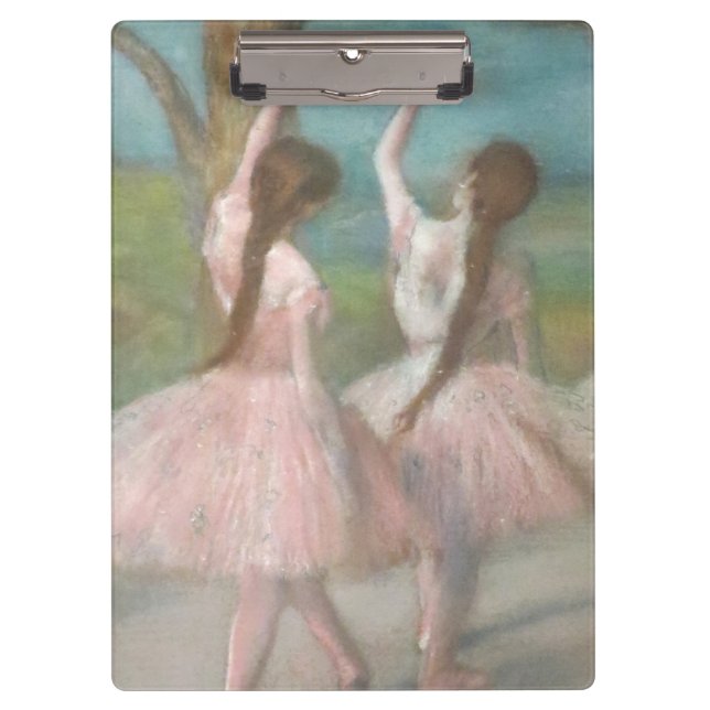 Tänzer in Pink Edgar Degas Klemmbrett (Vorderseite)
