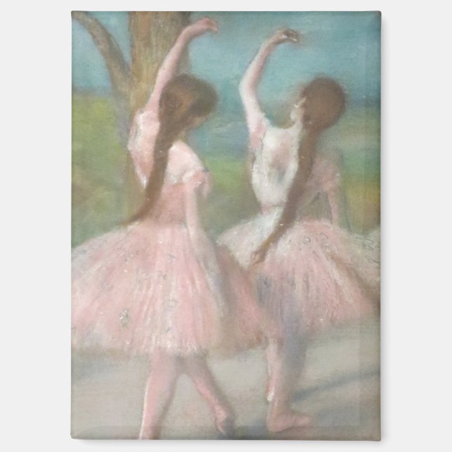 Tänzer in Pink Edgar Degas Magnet (Vorderseite)