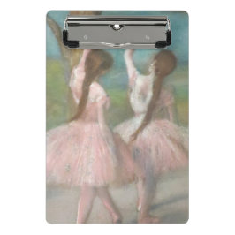 Tänzer in Pink Edgar Degas Mini Klemmbrett