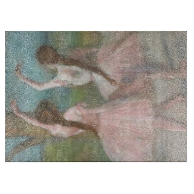 Tänzer in Pink Edgar Degas Schneidebrett (Vorderseite)