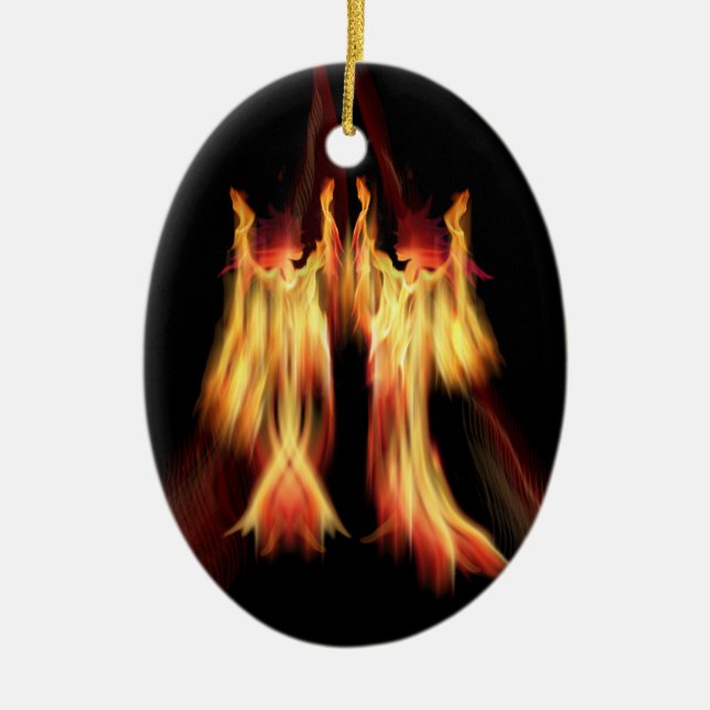 Tänzer Keramik Ornament (Vorne)