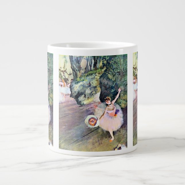 Tänzer mit einem Bouquet von Blume von Edgar Degas Jumbo-Tasse (Vorderseite)