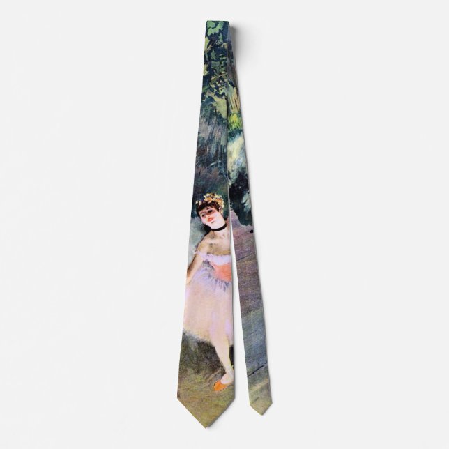 Tänzer mit einem Bouquet von Blume von Edgar Degas Krawatte (Vorderseite)