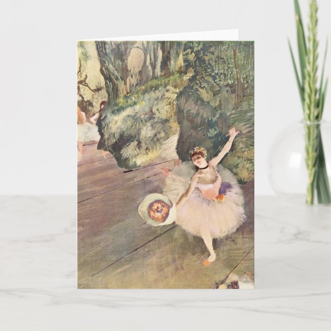 Tänzer mit einem Bow - Edgar Degas - 1878 Karte (Vorderseite)