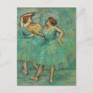 Tänzer mit einem Fächer Edgar Degas Postkarte