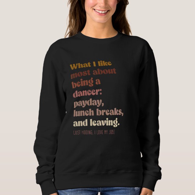 Tänzer mit Launen  Boho Vintage Sweatshirt (Vorderseite)