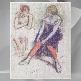 Tänzer mit Roten Strümpfen von Edgar Degas