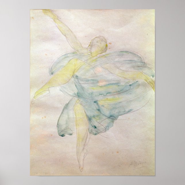 Tänzer mit Schleiern Poster (Vorne)