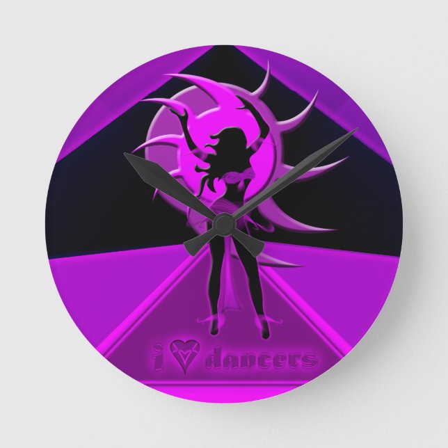 Tänzer *Onca* Runde Wanduhr (Vorderseite)