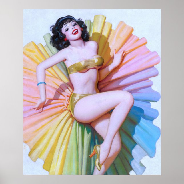 Tänzer Pin Up Poster (Vorne)
